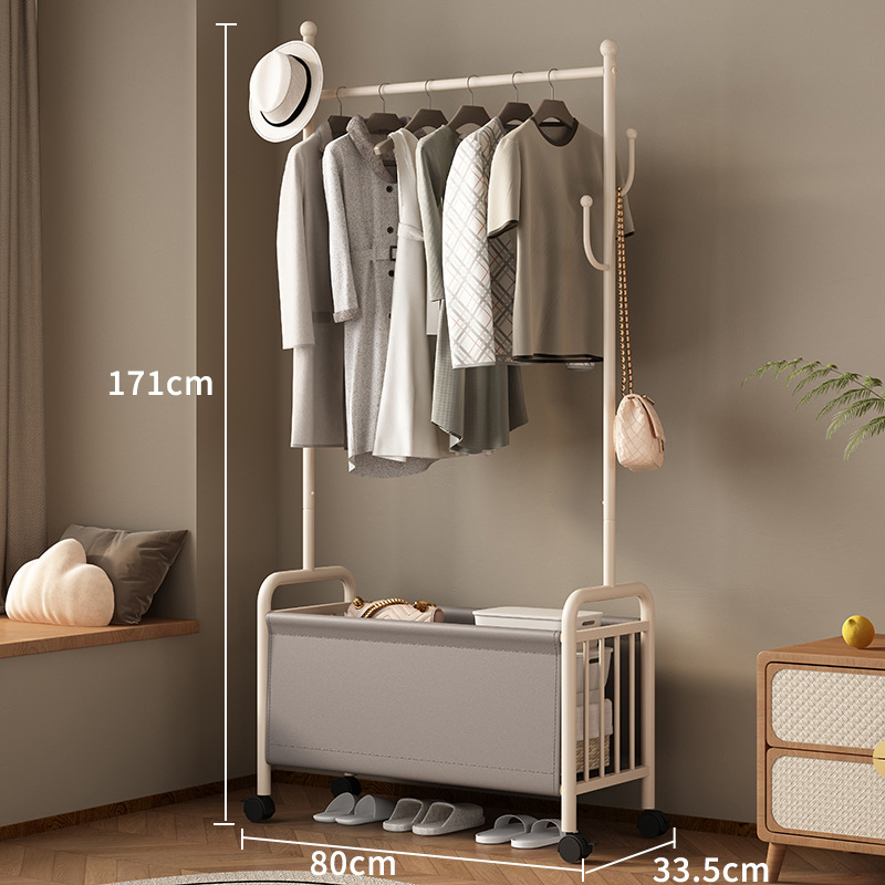 80 wide white coat rack gray leather basket