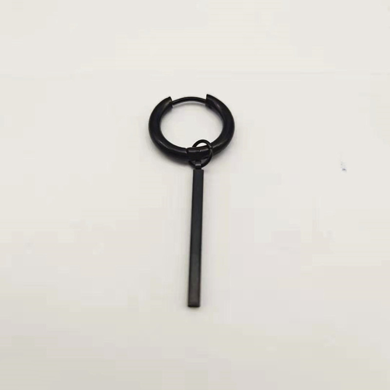 4:Earrings square Black