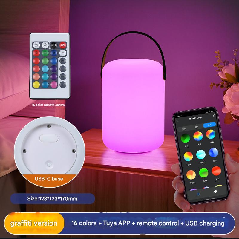 [Cylindrical portable lamp] Graffiti APP