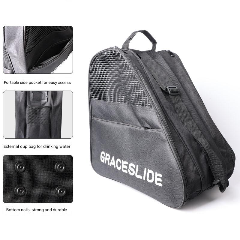 Black three-layer bag