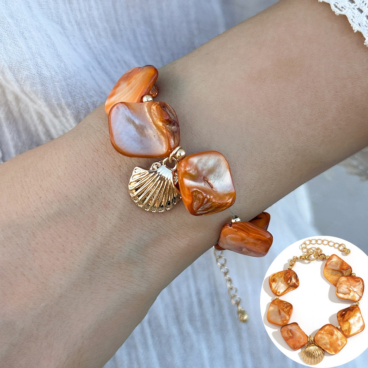 18:bracelet orange 2488