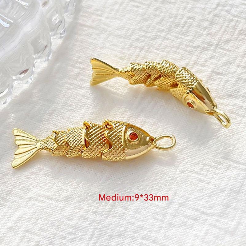 2:Medium Goldfish Pendant (One)