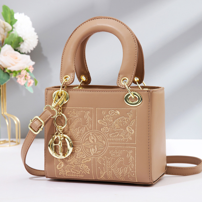 Brown/embroidered style