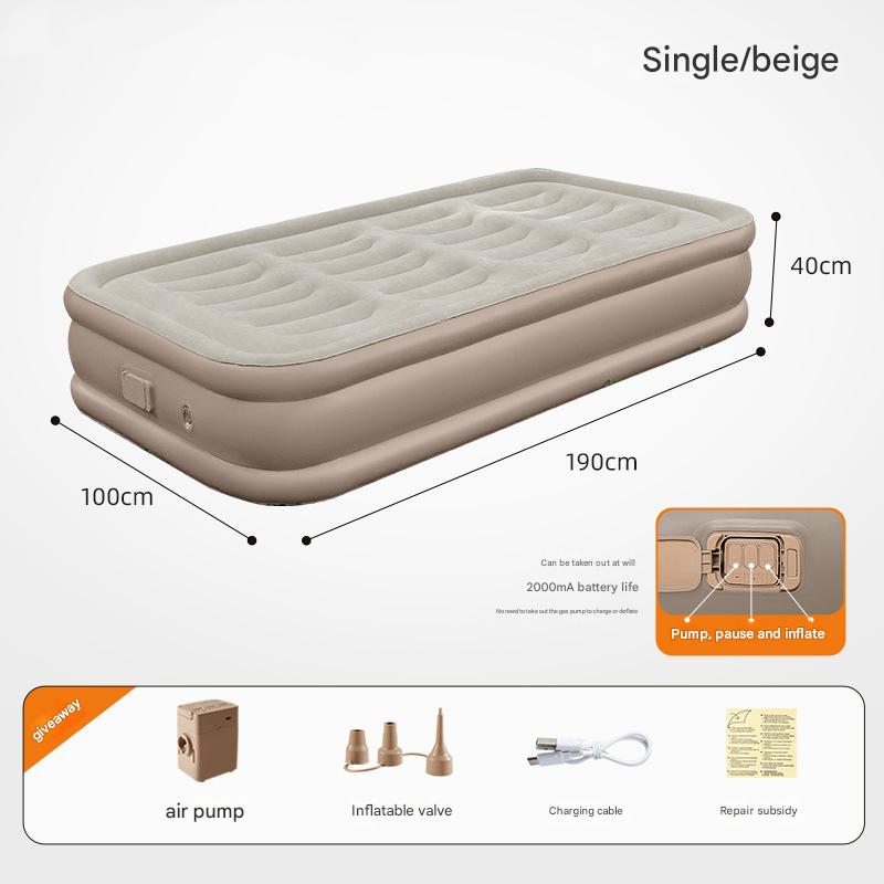 Single bed-m brown (190*100*40cm)