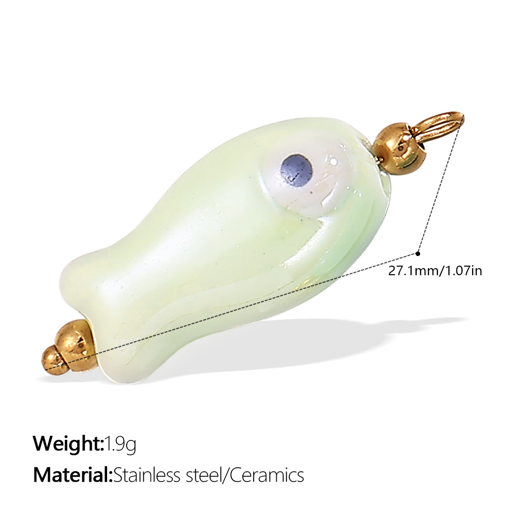 Pj357lgg light green ceramic pendant