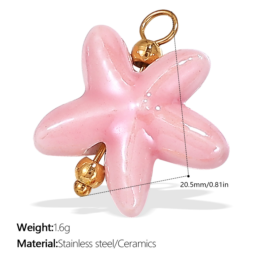 2:Pj355pkg pink ceramic pendant