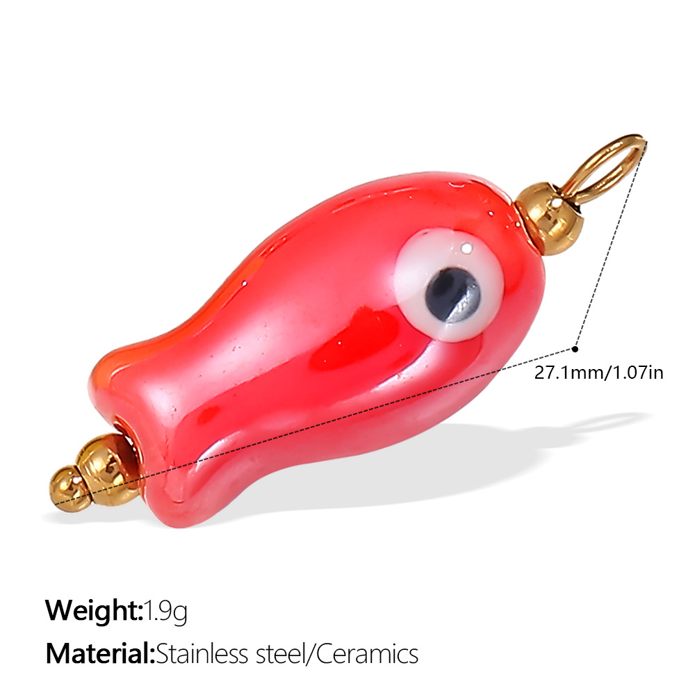 7:Pj357rdg red ceramic pendant