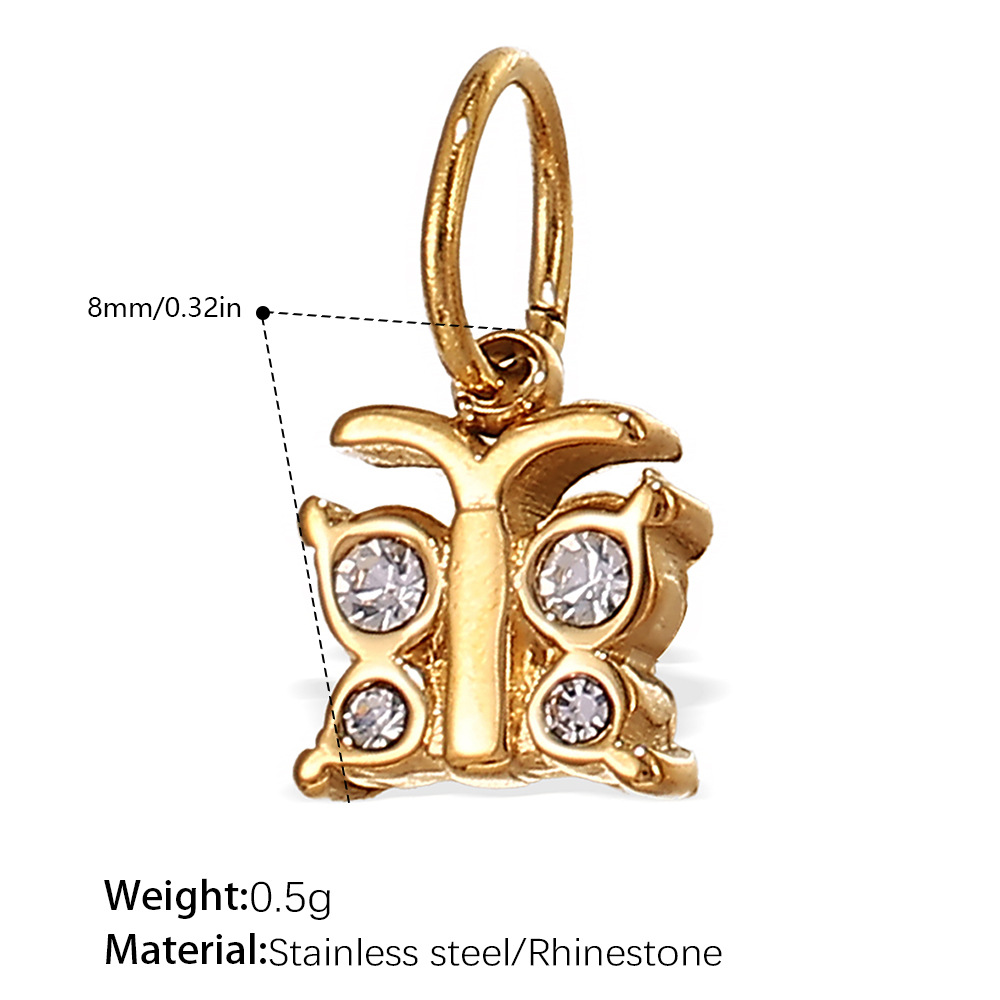 11:PJ557WEG白钻金色吊坠