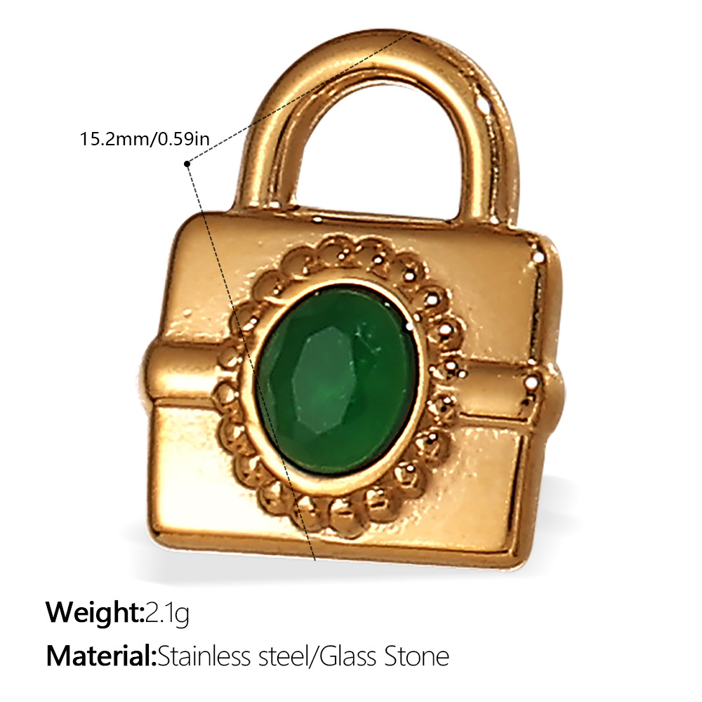 Pj500gng green stone gold pendant