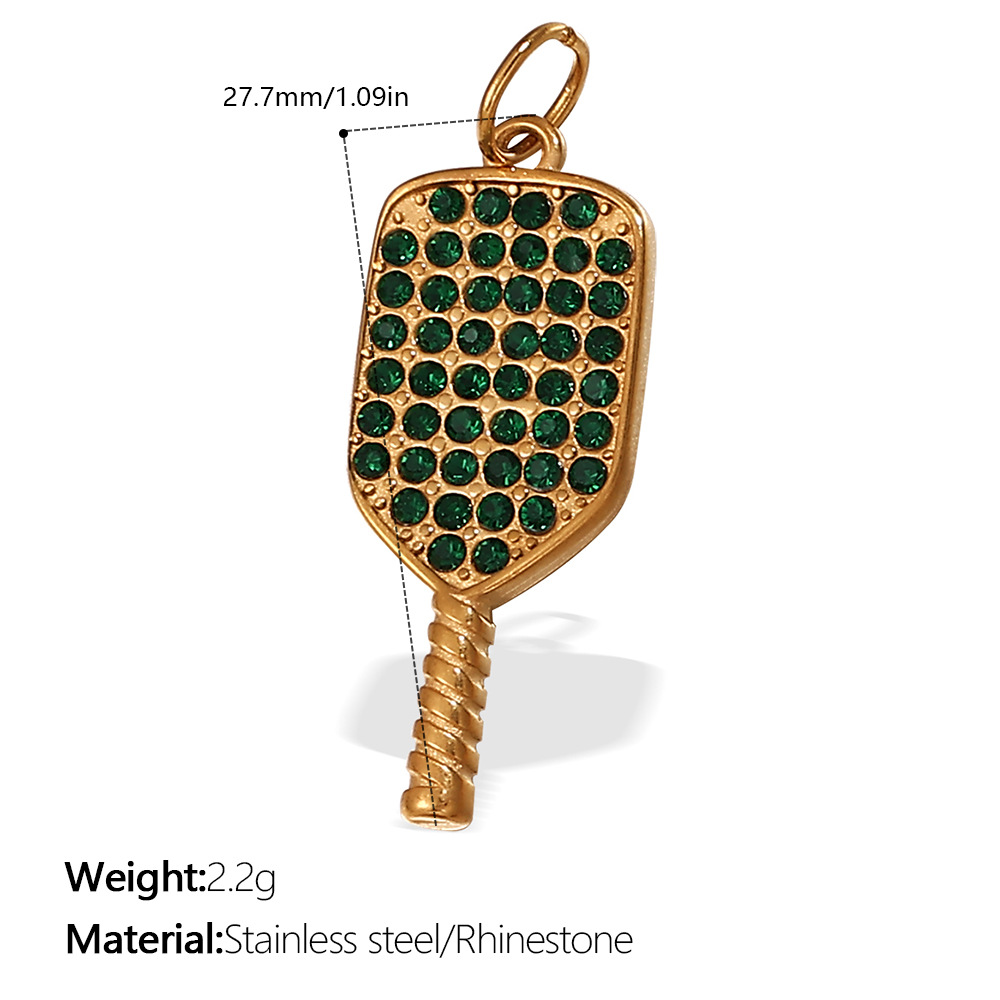 Pj509gng green diamond gold pendant