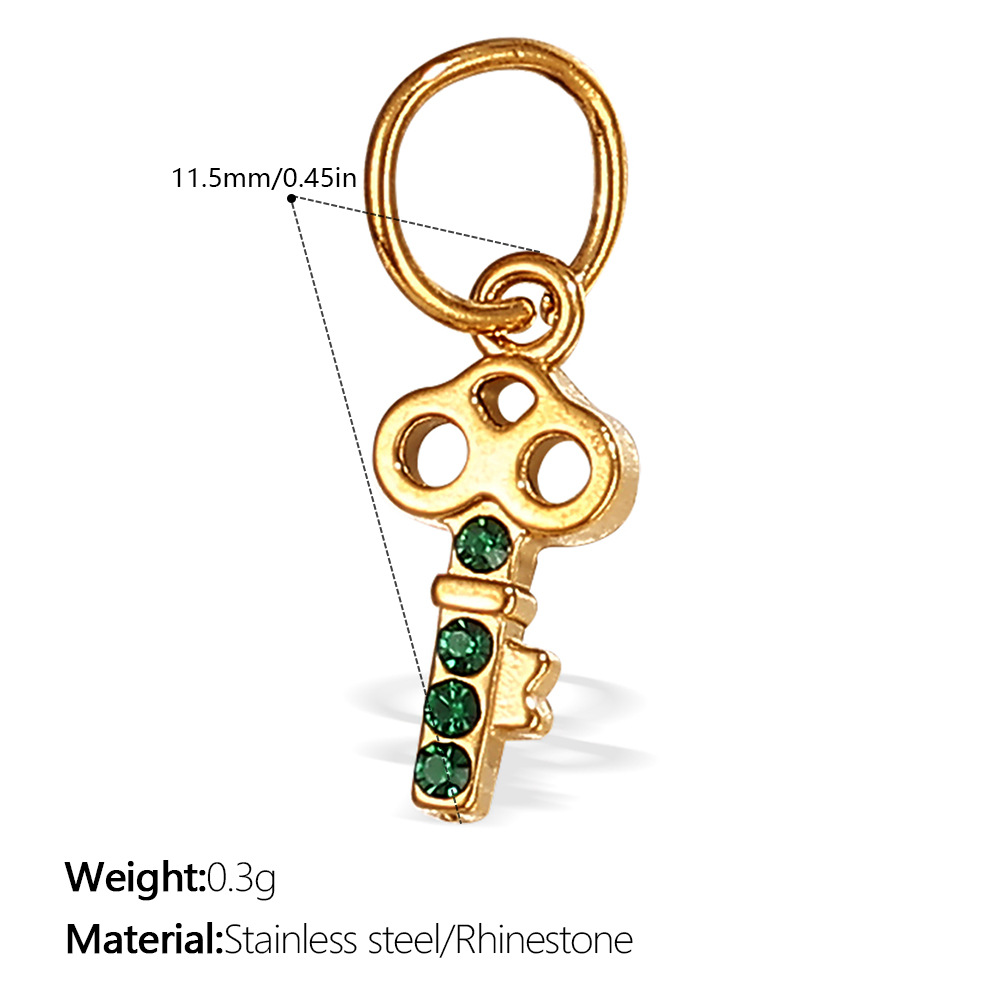 Pj520gng green diamond gold pendant
