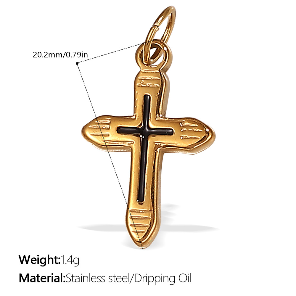 Pj524bkg black oil gold pendant