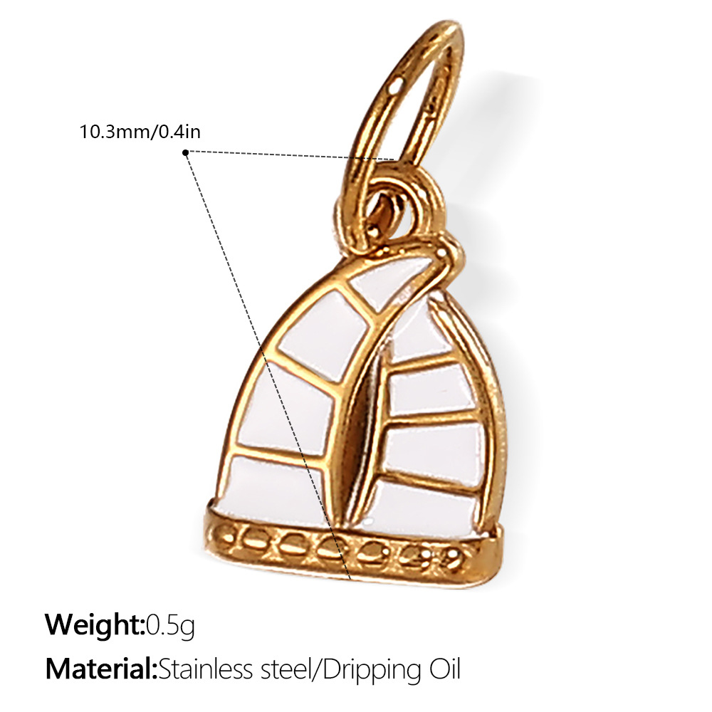 Pj525weg white oil gold pendant
