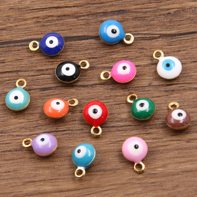 3:Round random mixed color 1 piece 6x9mm 0.2g