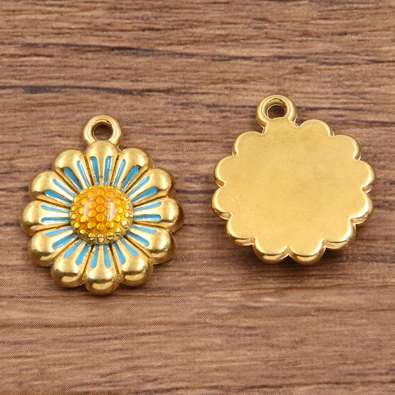 1:No. 1 blue flower 17x20mm 3.8g