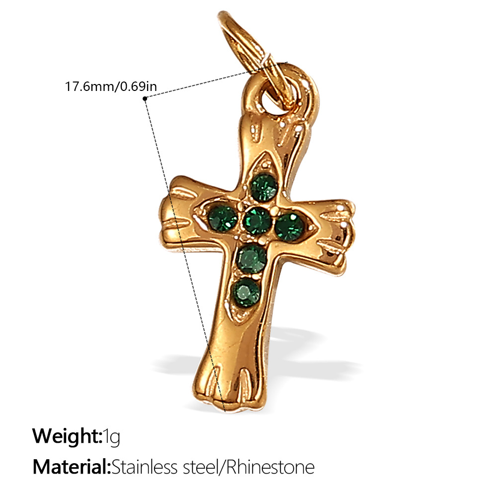 23:Pj519gng green diamond gold pendant