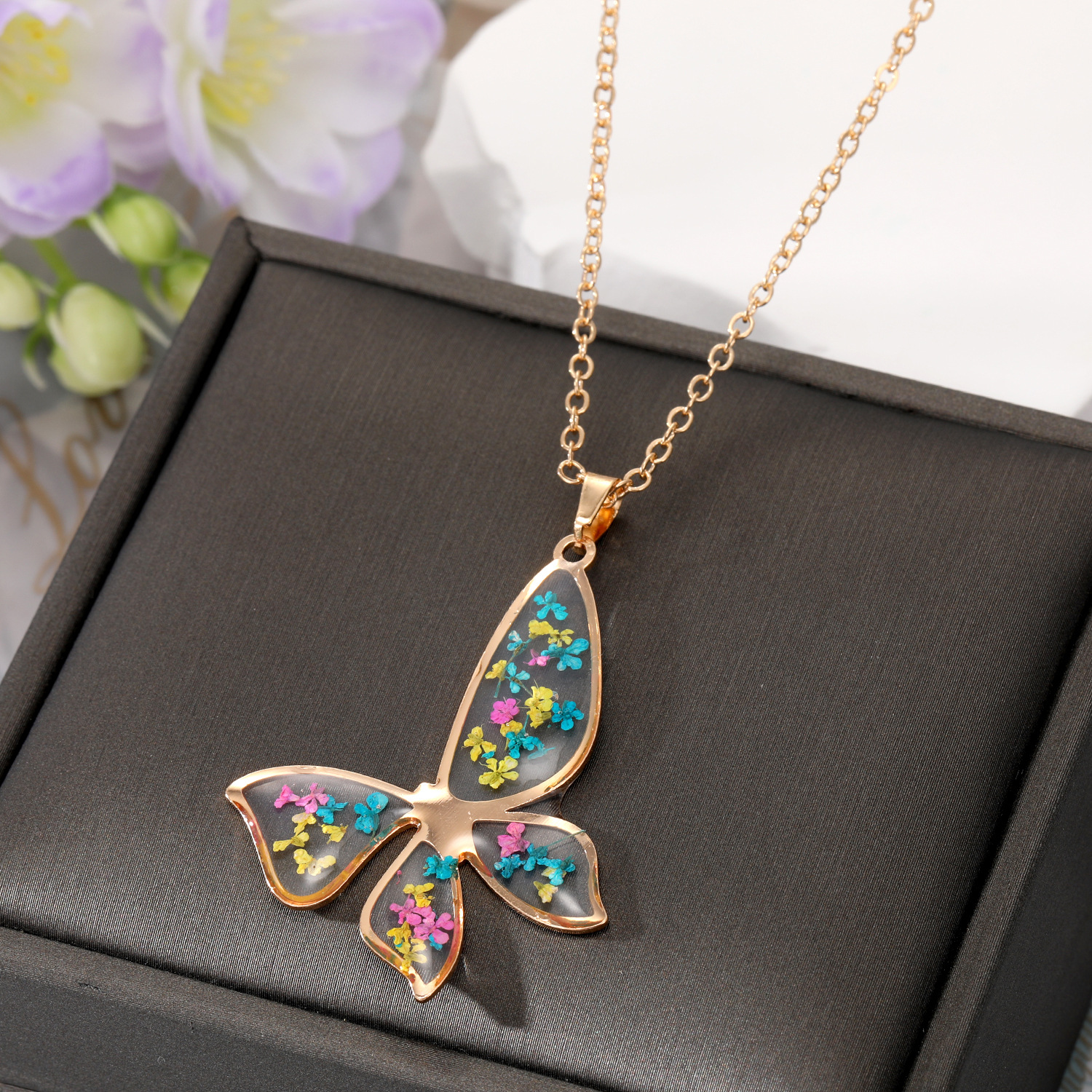 2:Color Butterfly Necklace