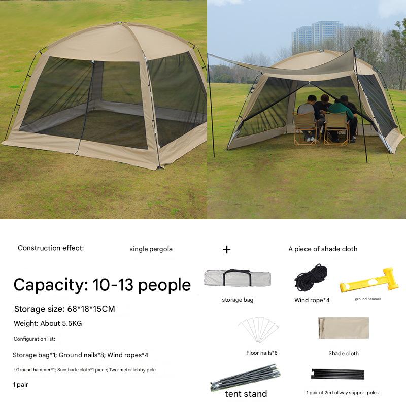 Single pergola   shade cloth   poles