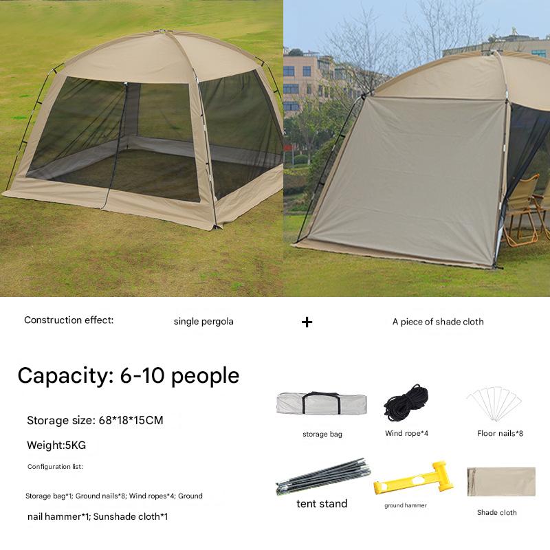 Single pergola   shade cloth