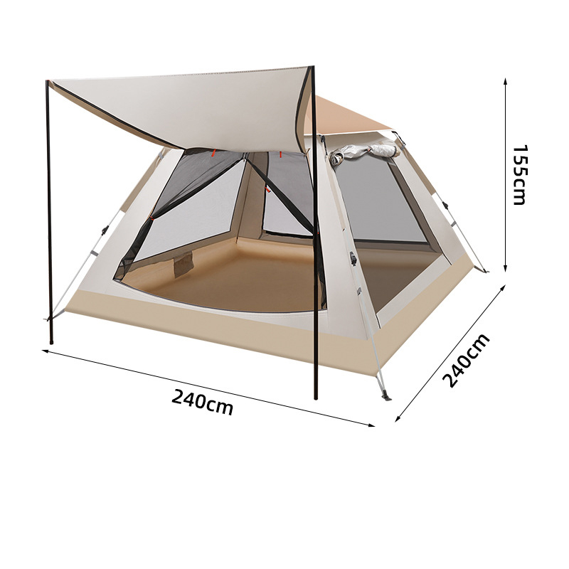 5-8 people cloud gray single tent
