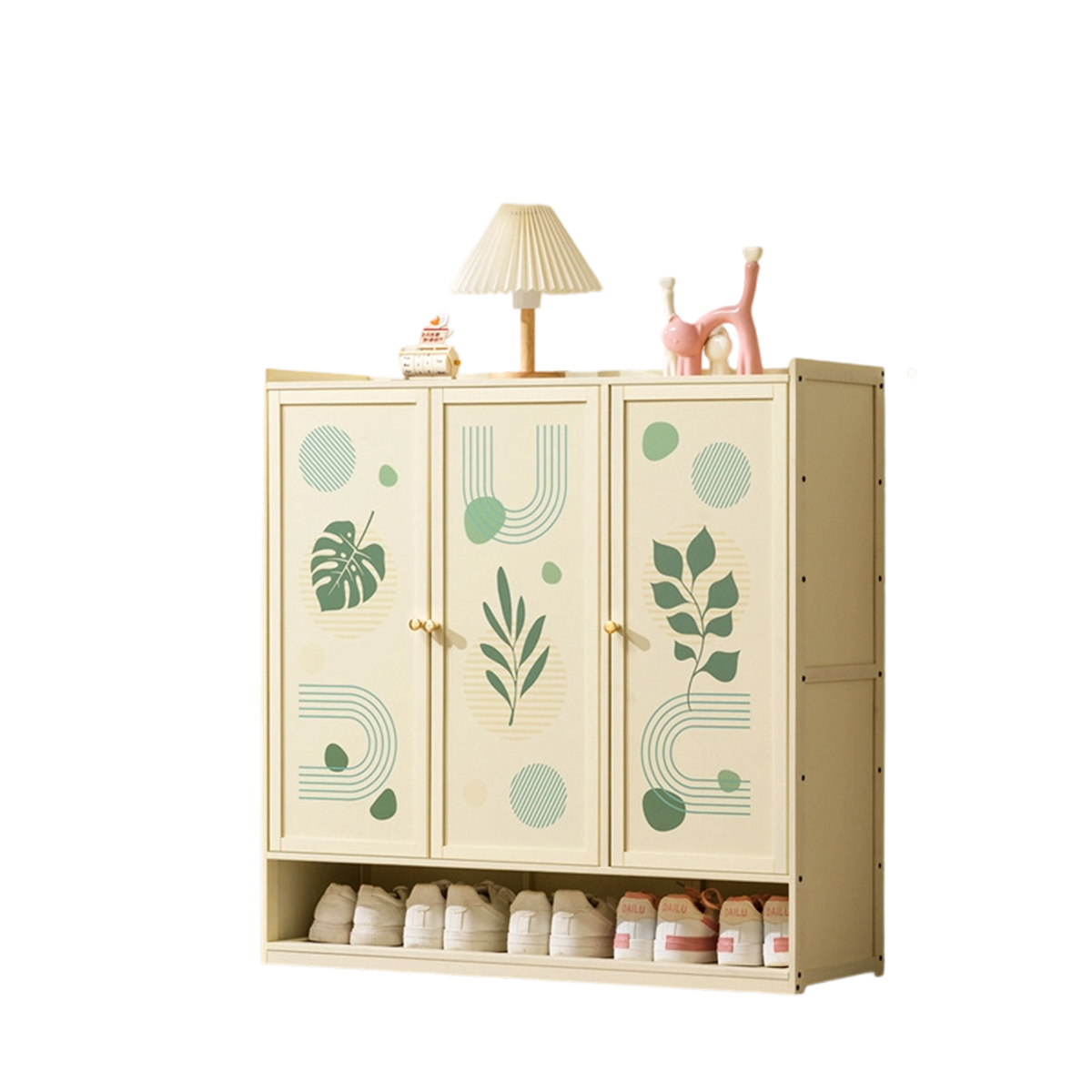 Three doors and seven floors (leaf style)