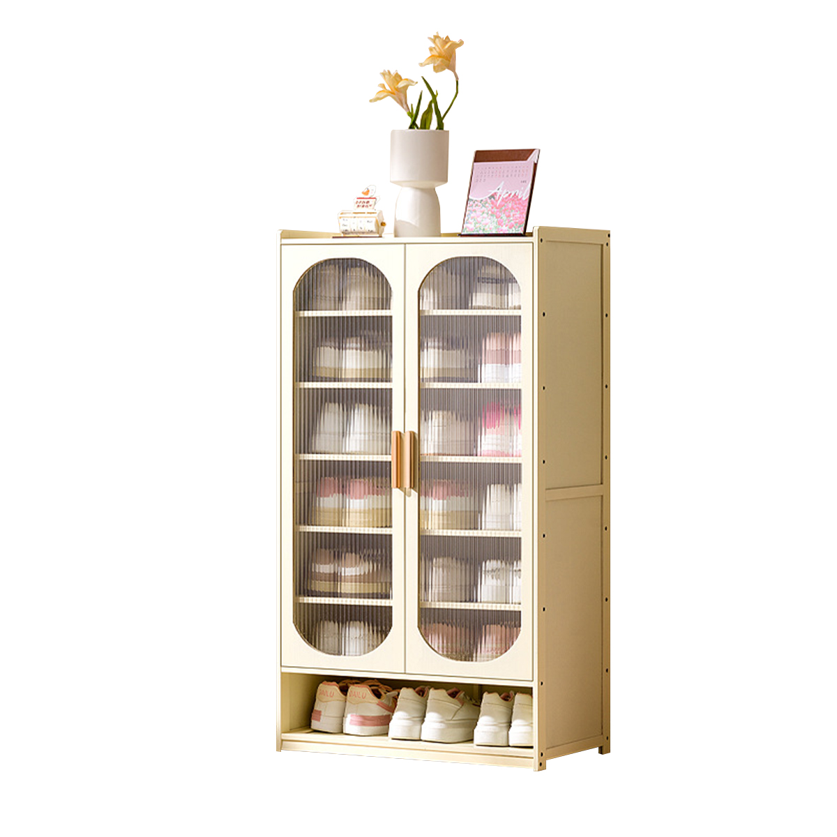 [milk white] double door 8 layers