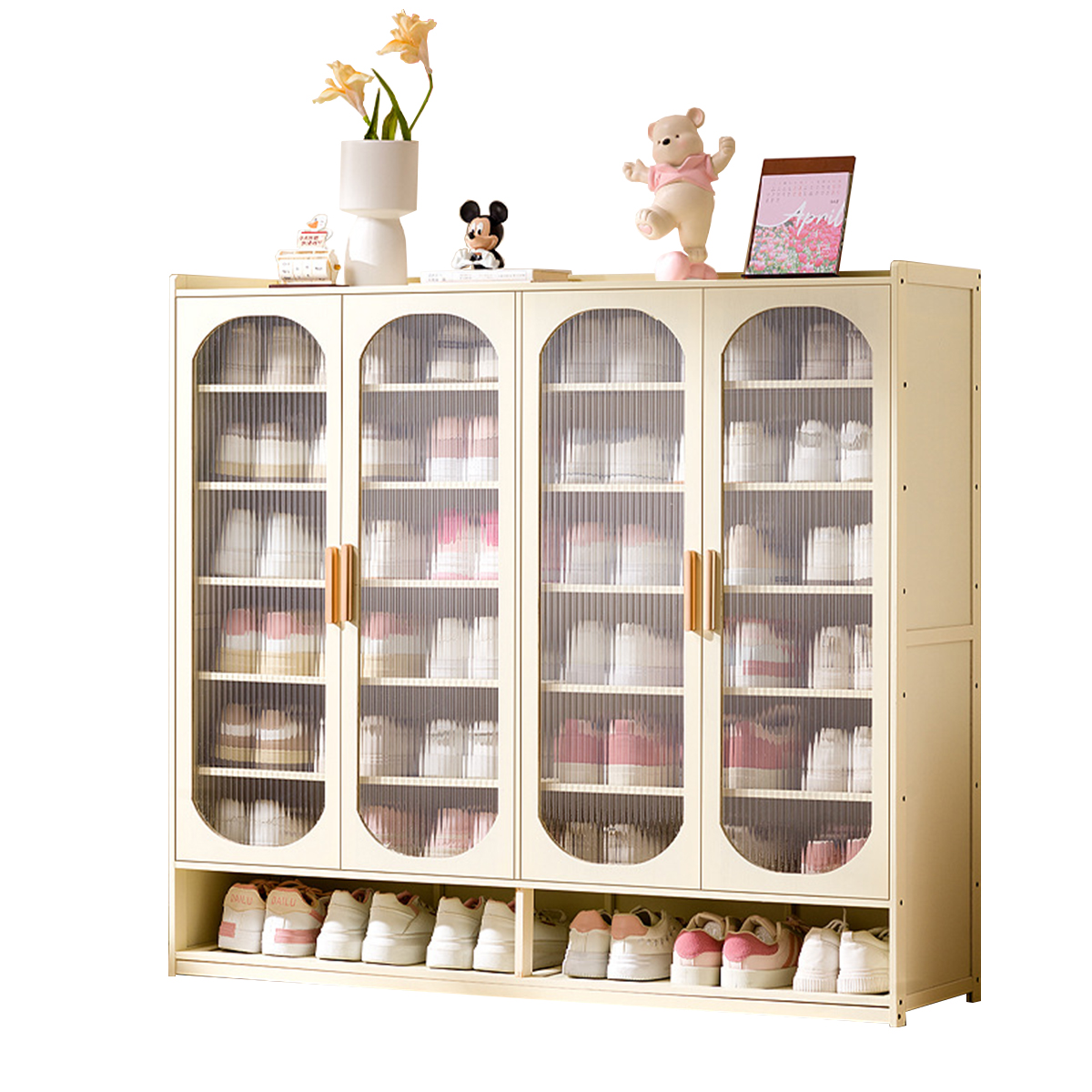 [milk white] four doors and 8 floors