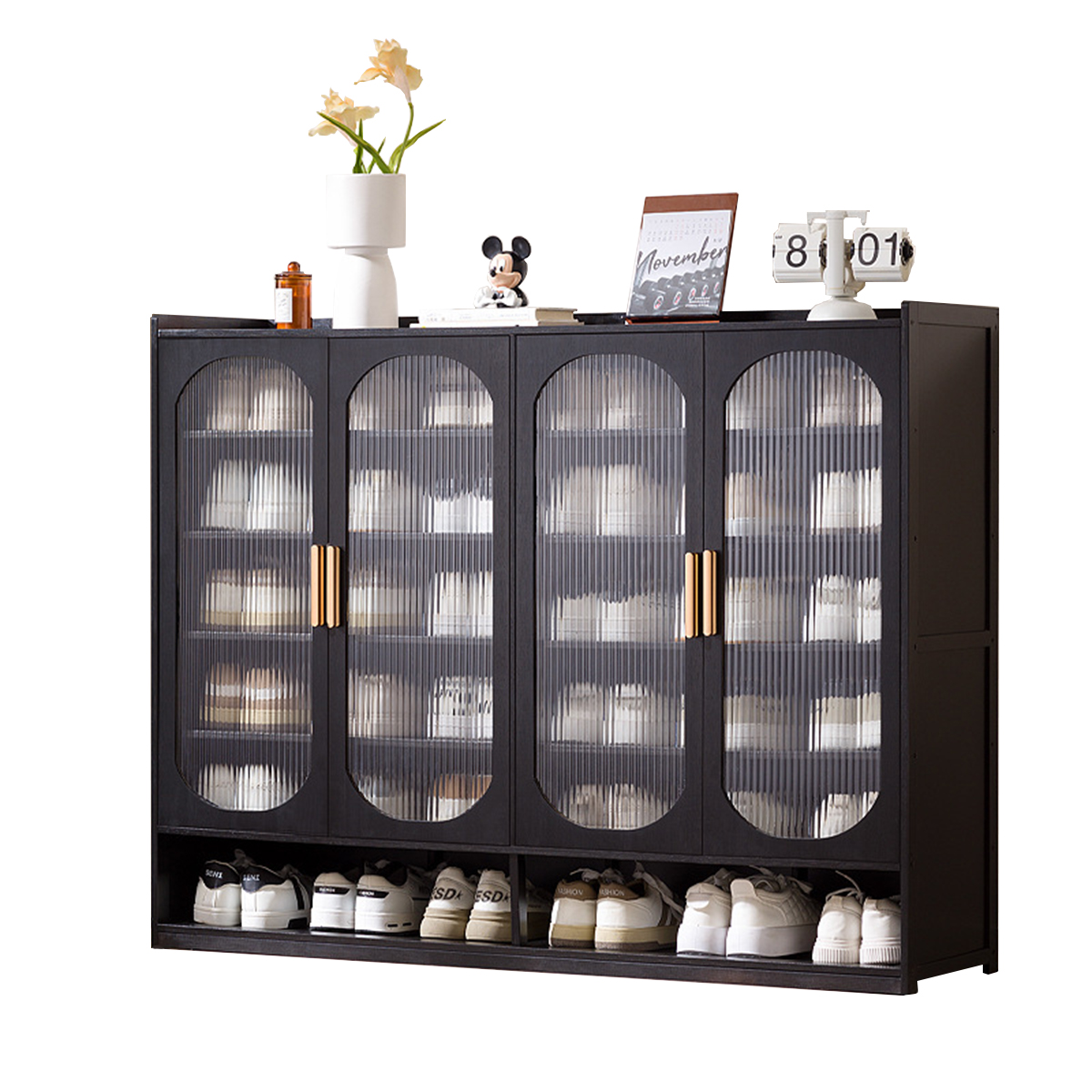 [black] four doors and 7 floors