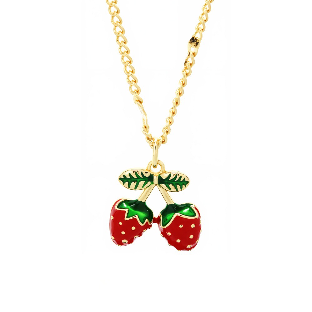 Ne2643-two strawberries on one side