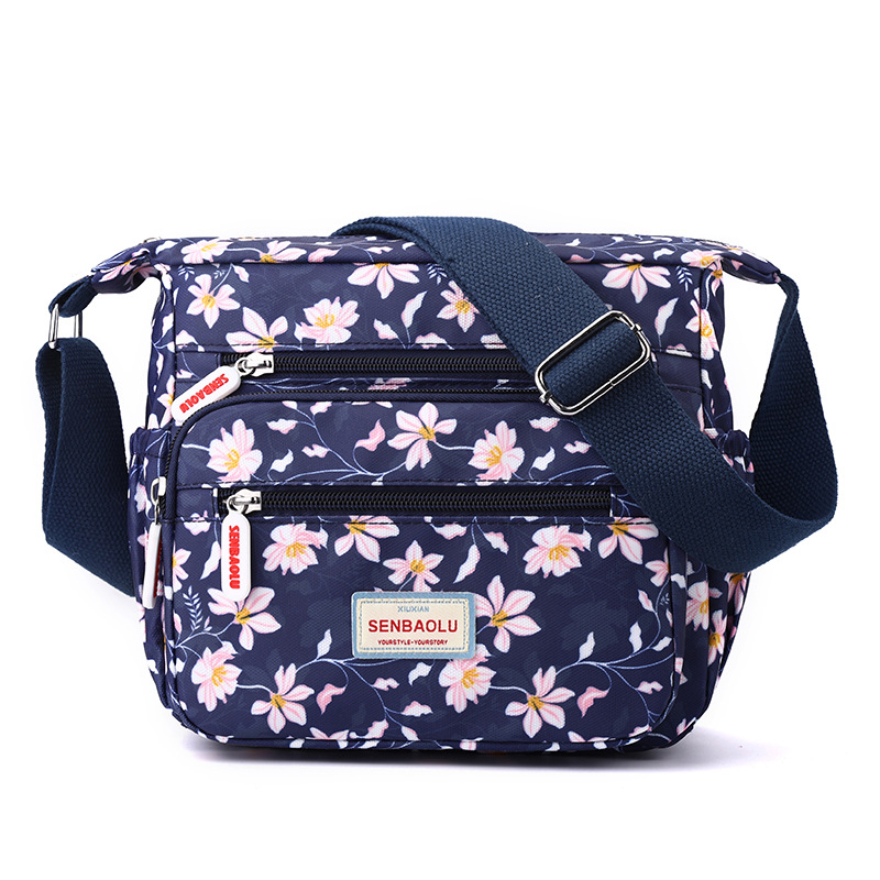 Pink on blue background