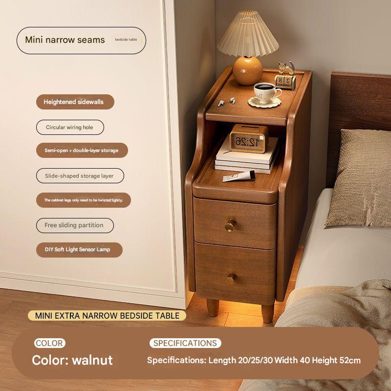 [induction night light model] all solid wood-walnut color 20cm