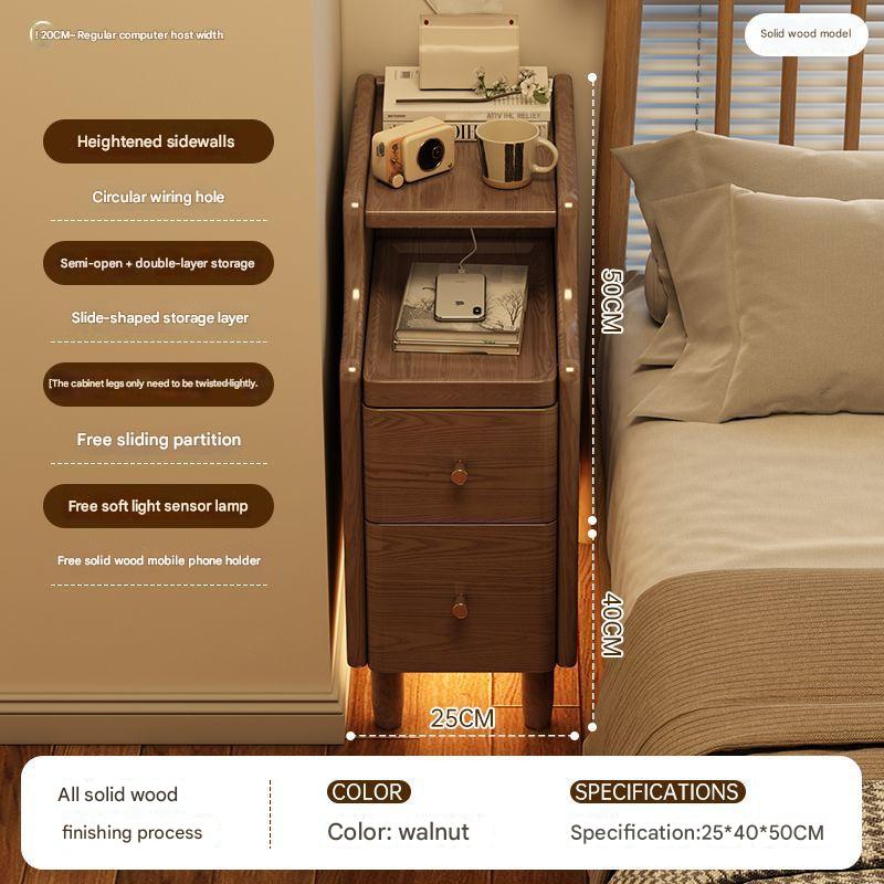 [induction night light model] all solid wood-walnut 25cm