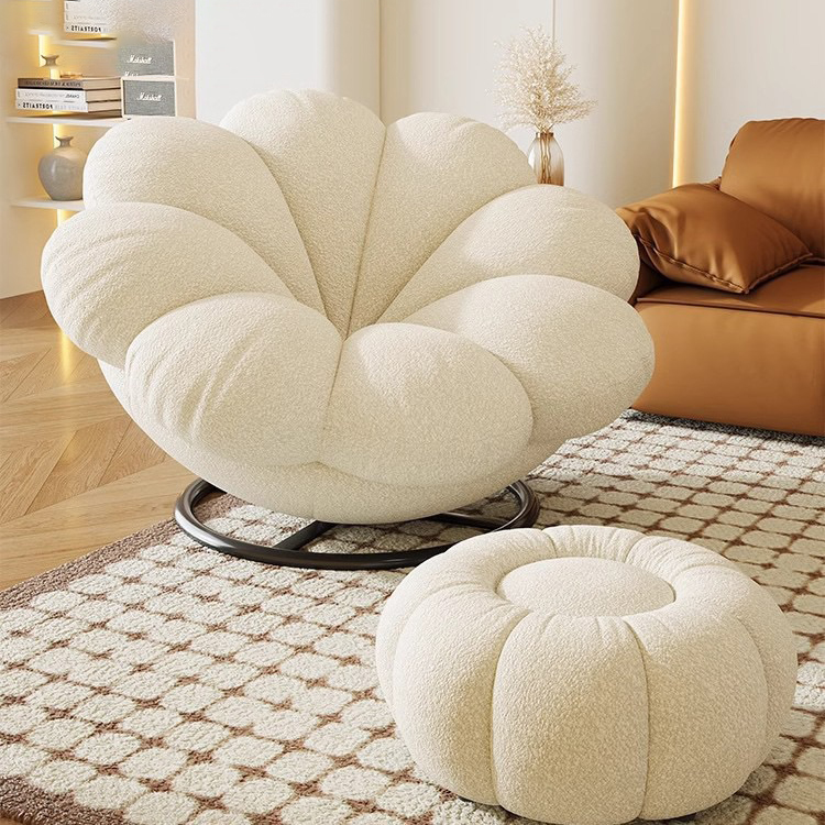 Beige Single Chair   Stirrups