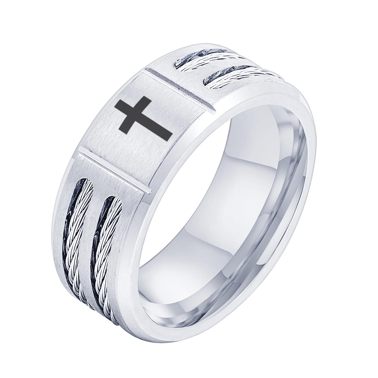 Steel color cross US Size #12