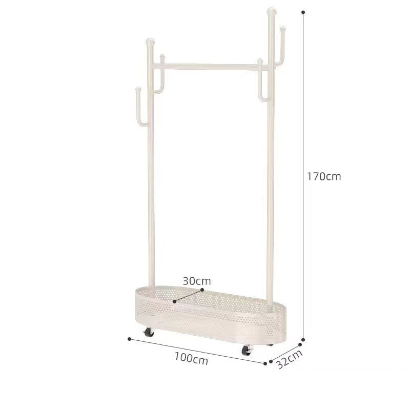 Cream white 100cm [hollow grid storage] mute wheel