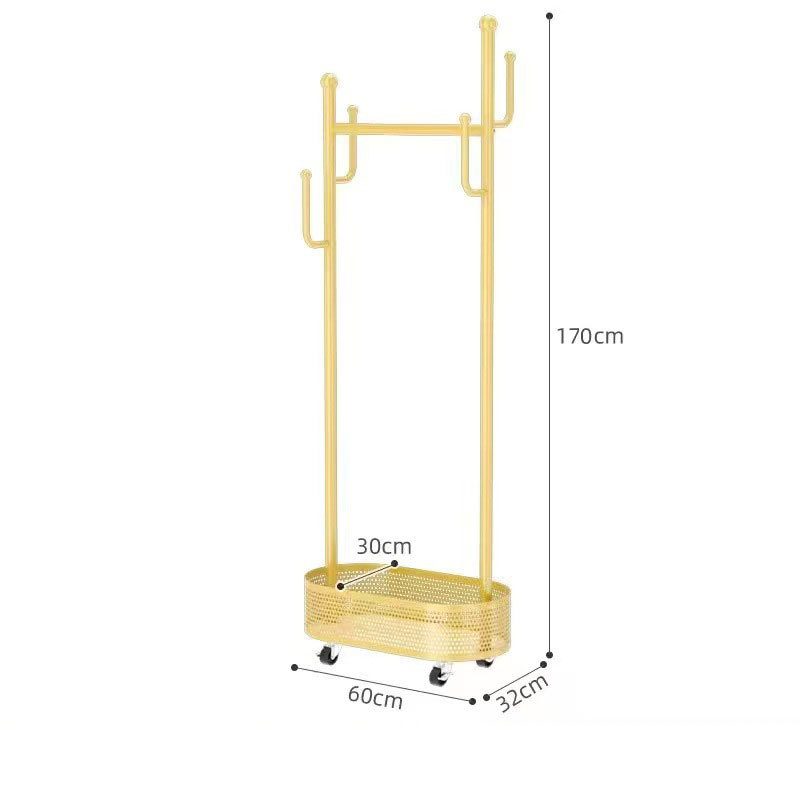 Light luxury gold 60cm [hollow grid storage] silent wheel
