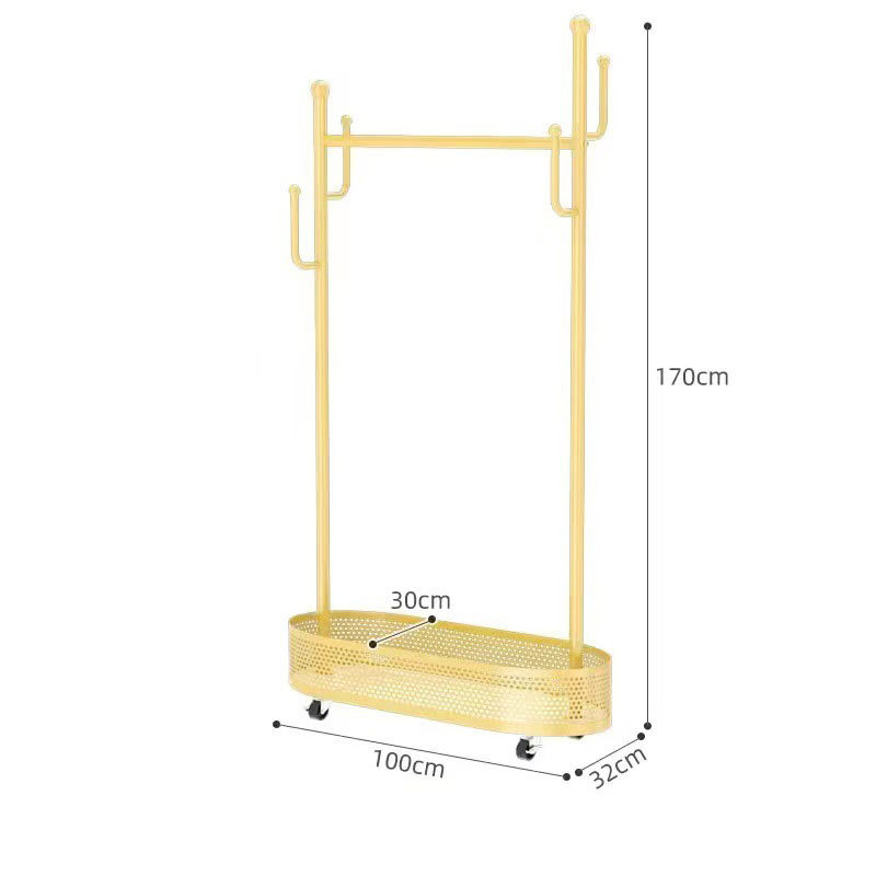 Light luxury gold 80cm [hollow grid storage] mute wheel