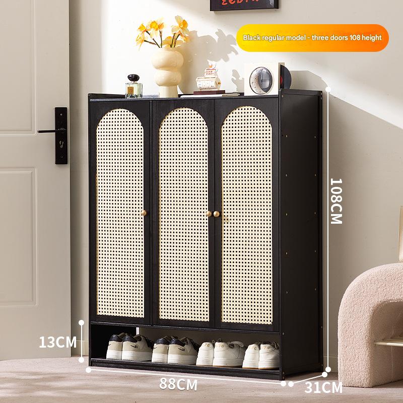 Black - Three doors, eight layers with drawers