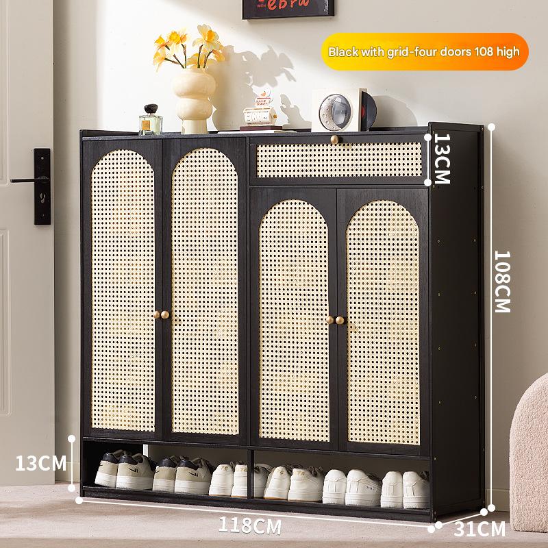 Black - Four doors, eight layers with drawers