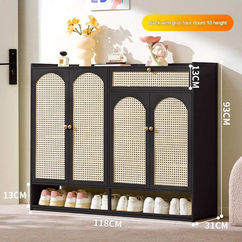 Black - Four doors, seven layers with drawers