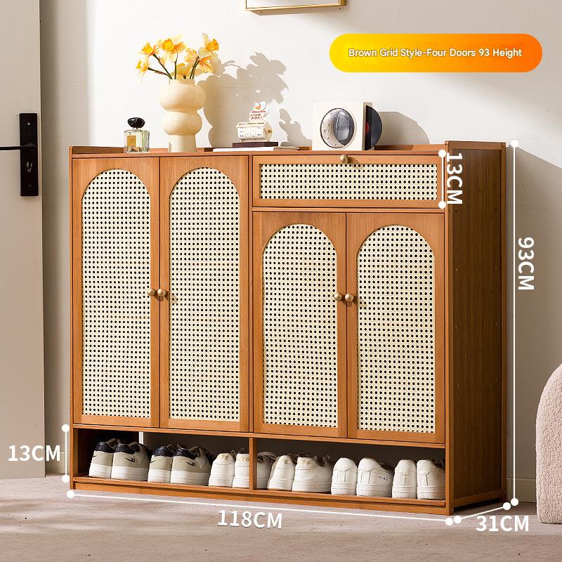 Brown - Four doors, seven layers with drawers