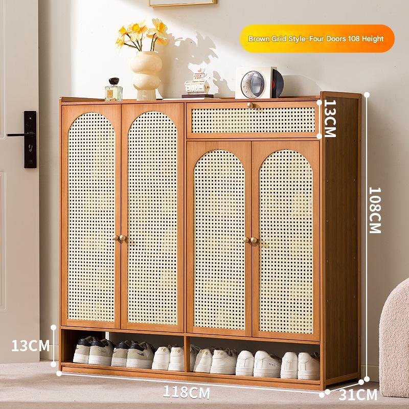 Brown - Four doors, eight layers  with drawers