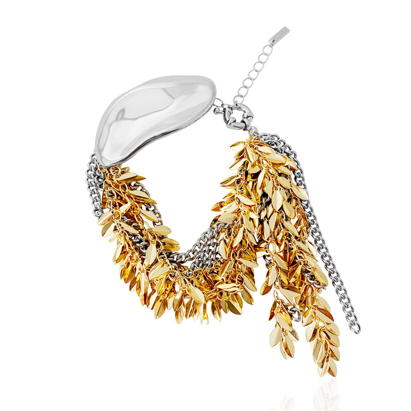 2:ER637A Gold Platinum Two-Tone Bracelet