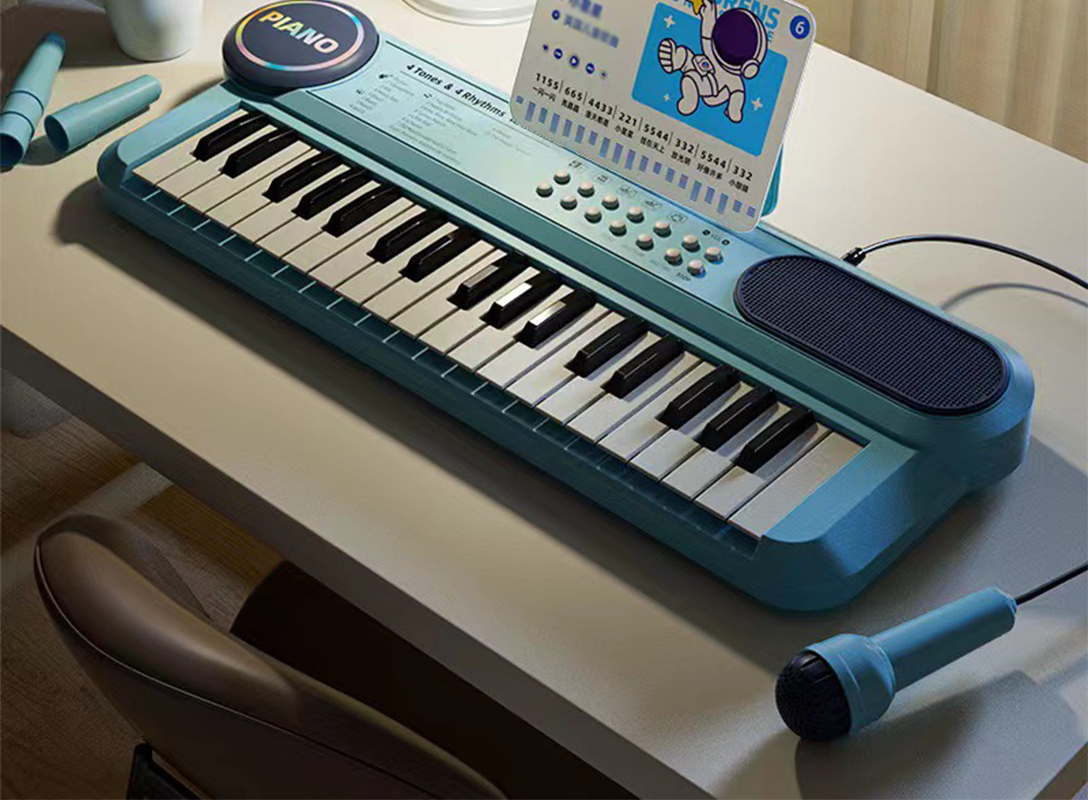 Storage 2-in-1 electronic keyboard blue [with charging combination]