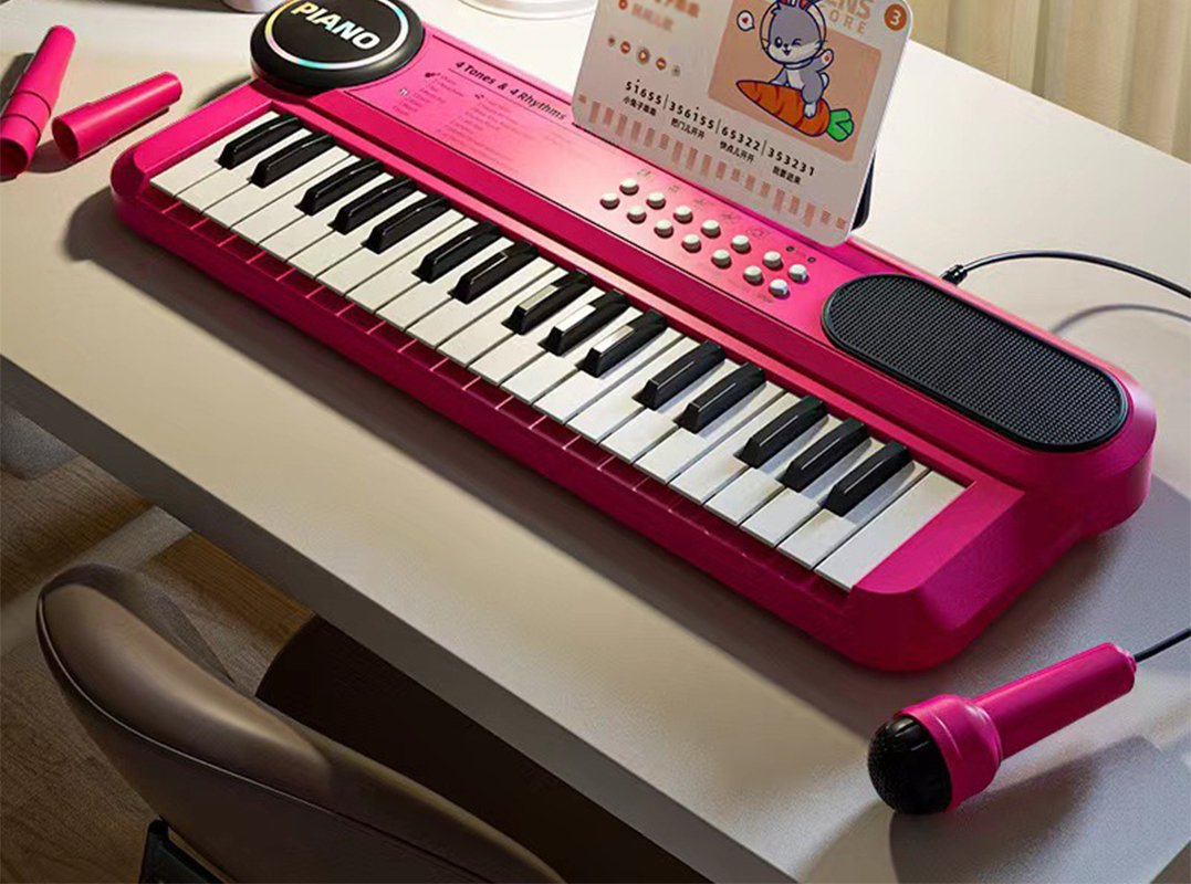Storage 2-in-1 electronic keyboard red [with charging combination]