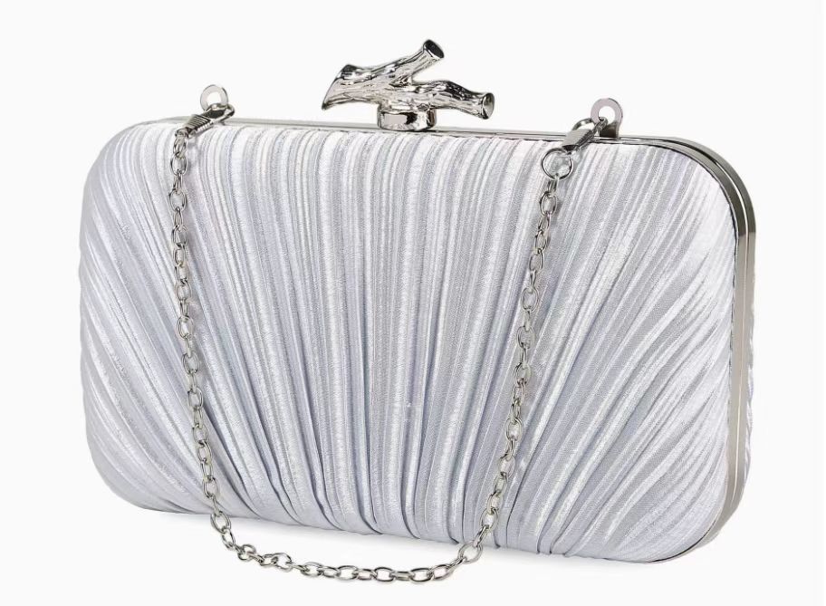 Reversible pleated branch head - silver