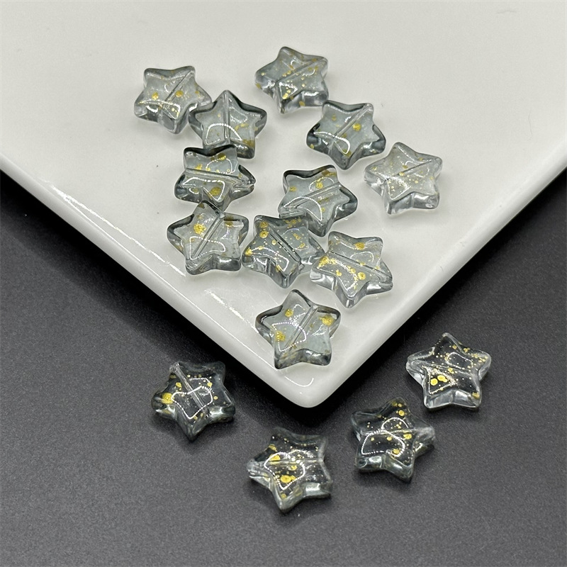 7:Gray black gold dots