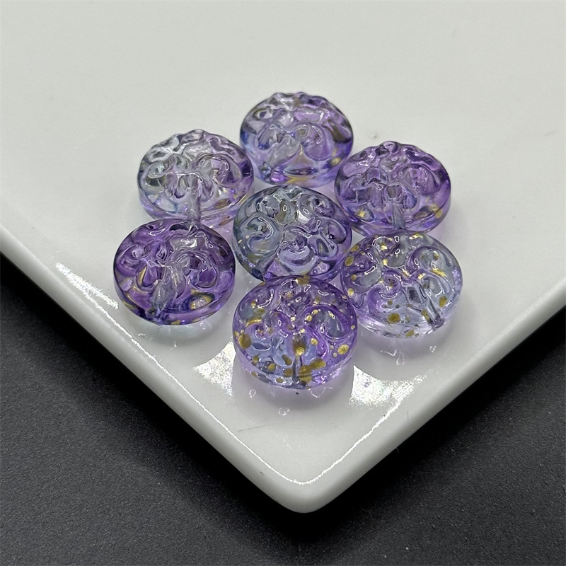 15:Purple Green Gold sprinkling