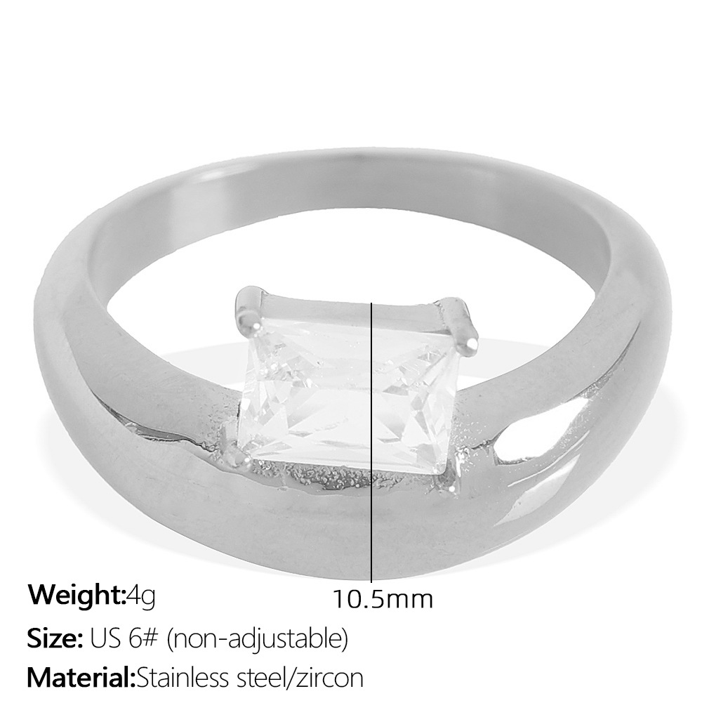JZ52 Meiwei 6# silver Ring