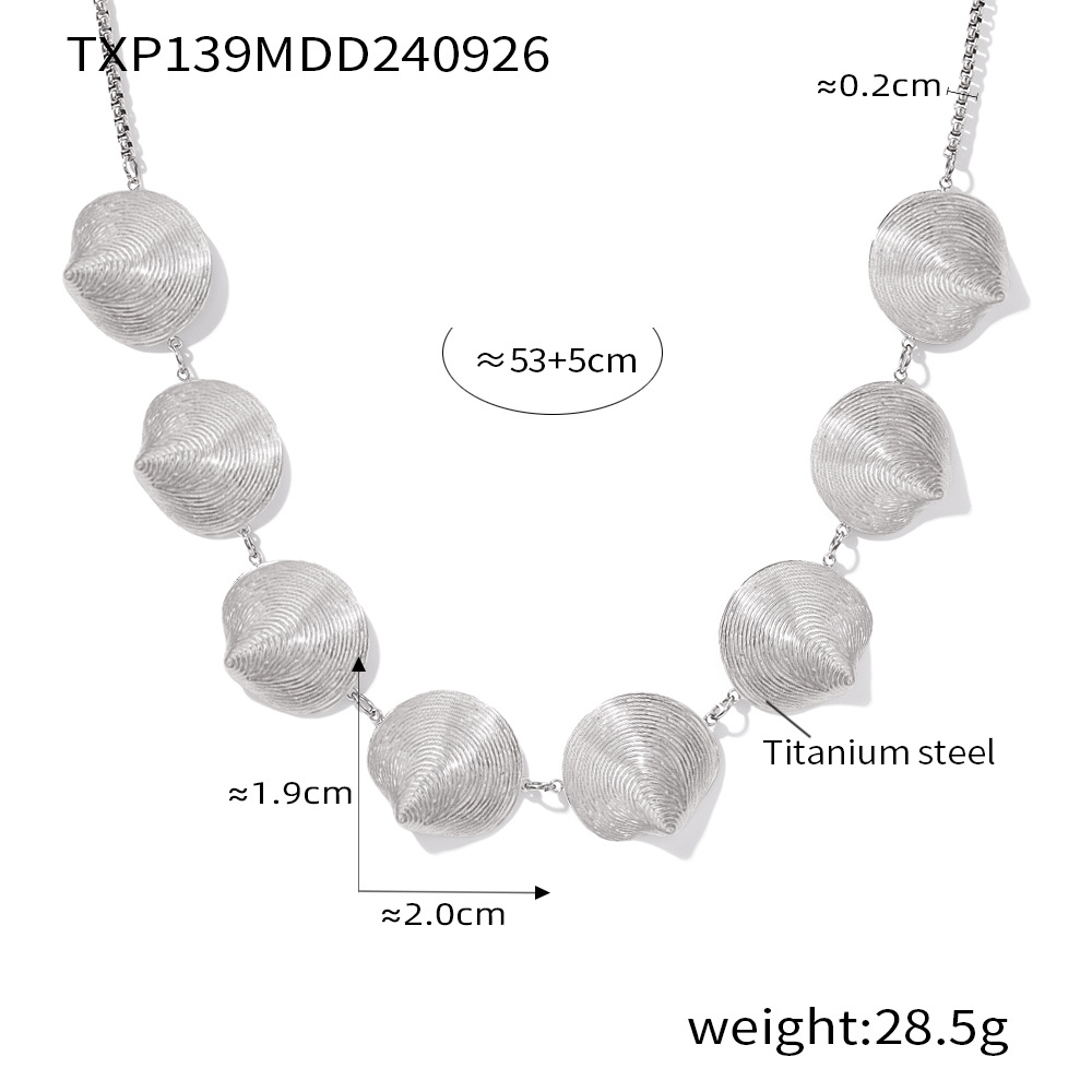 Steel-colored necklace